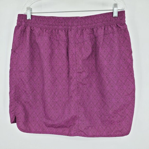 Duluth Trading Co Women's Go Go Purple and Grey Printed Active Skort Skirt Large - Picture 3 of 14
